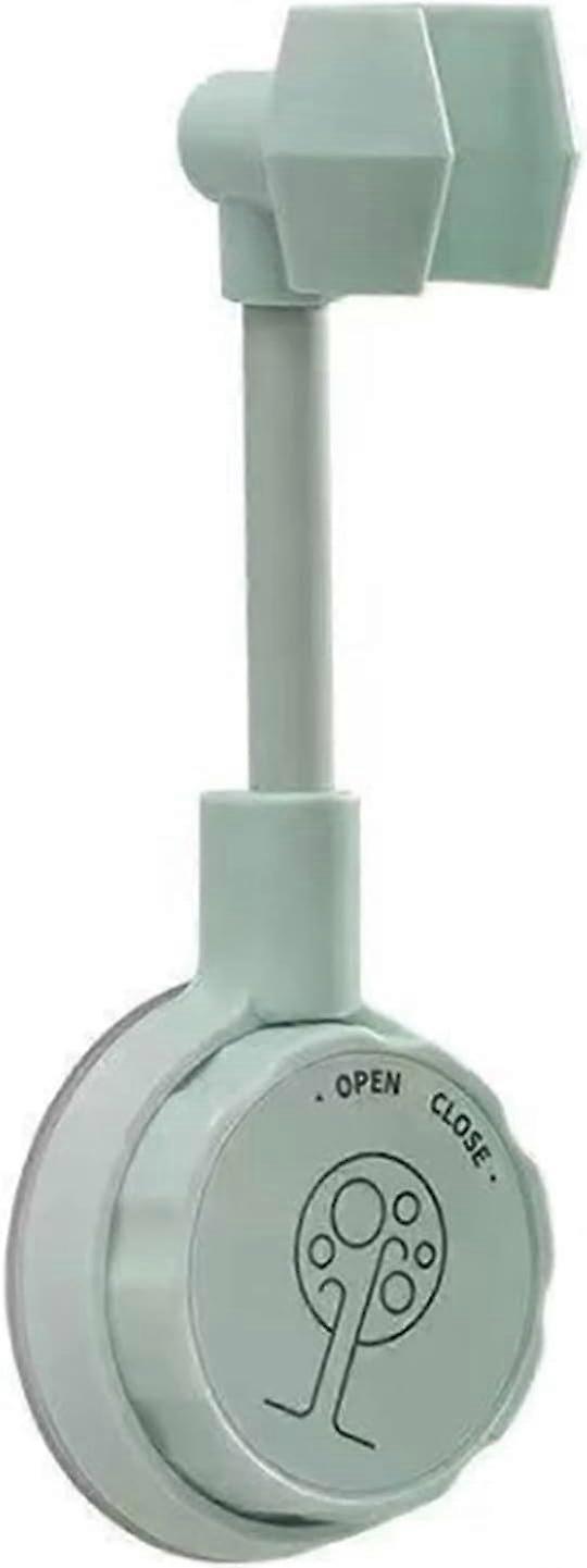 Adjustable suction cup shower head holder - wall mount without perforation