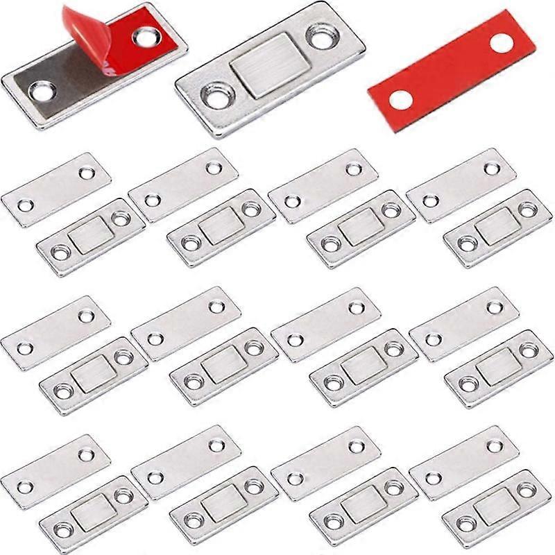 Magnetic latch is ultra-thin, suitable for sliding door drawer magnetic wardrobe (12 pieces)