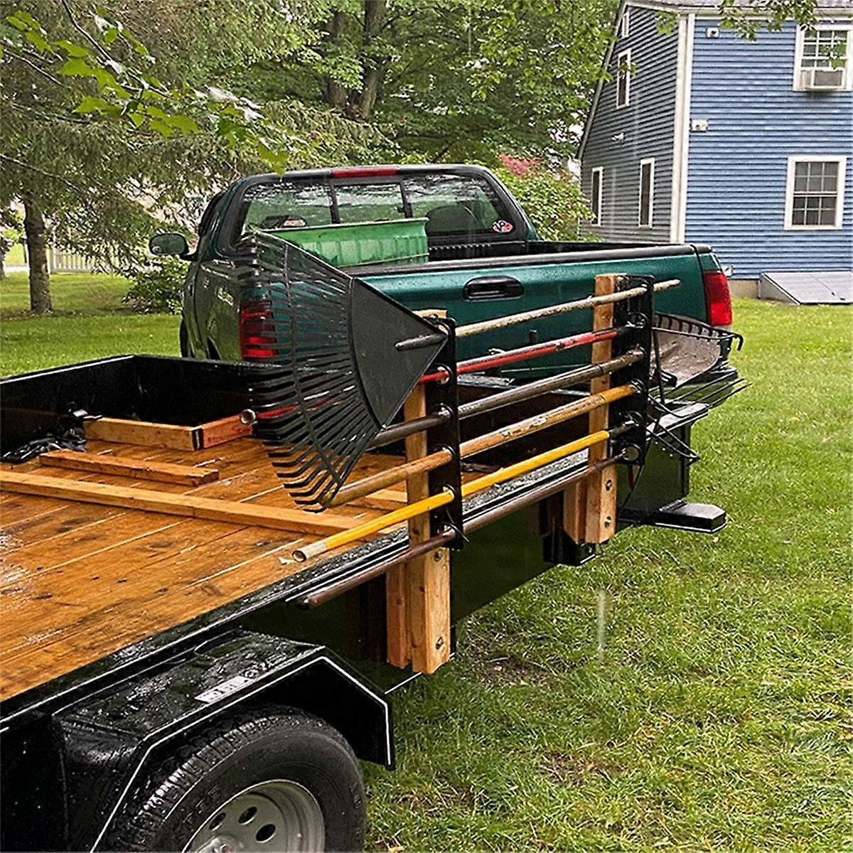 6-Tool Landscape Truck Trailer Rack Tool Storage Rack Shovel Rack ...