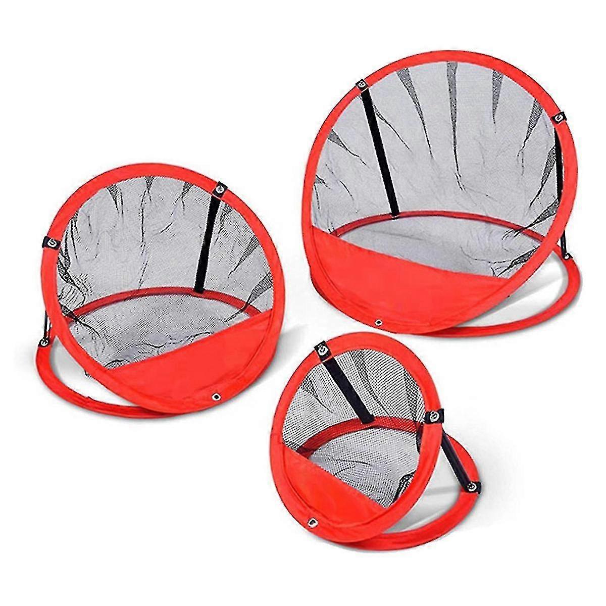 3pcs Foldable Golf Chipping Practice Net Foldable Cages Target System With Carrying Bag