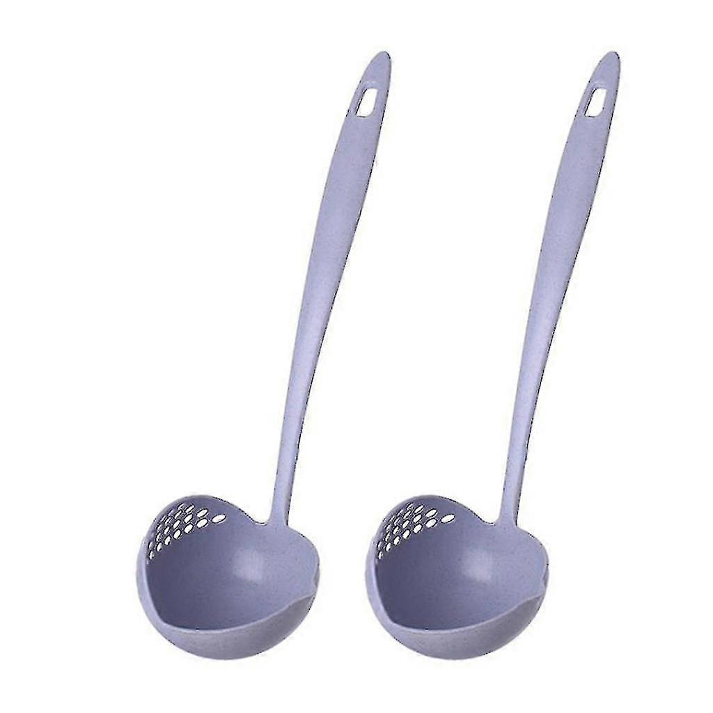 2 In 1 Soup Spoon Long Handle Creative Porridge Filter Dinnerware Cooking Tools
