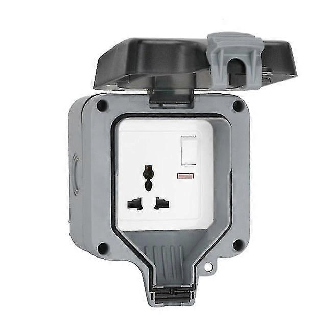 Waterproof outdoor socket wall electrical outlets, ip66 switched socket covers,13a outdoor wall plug socket