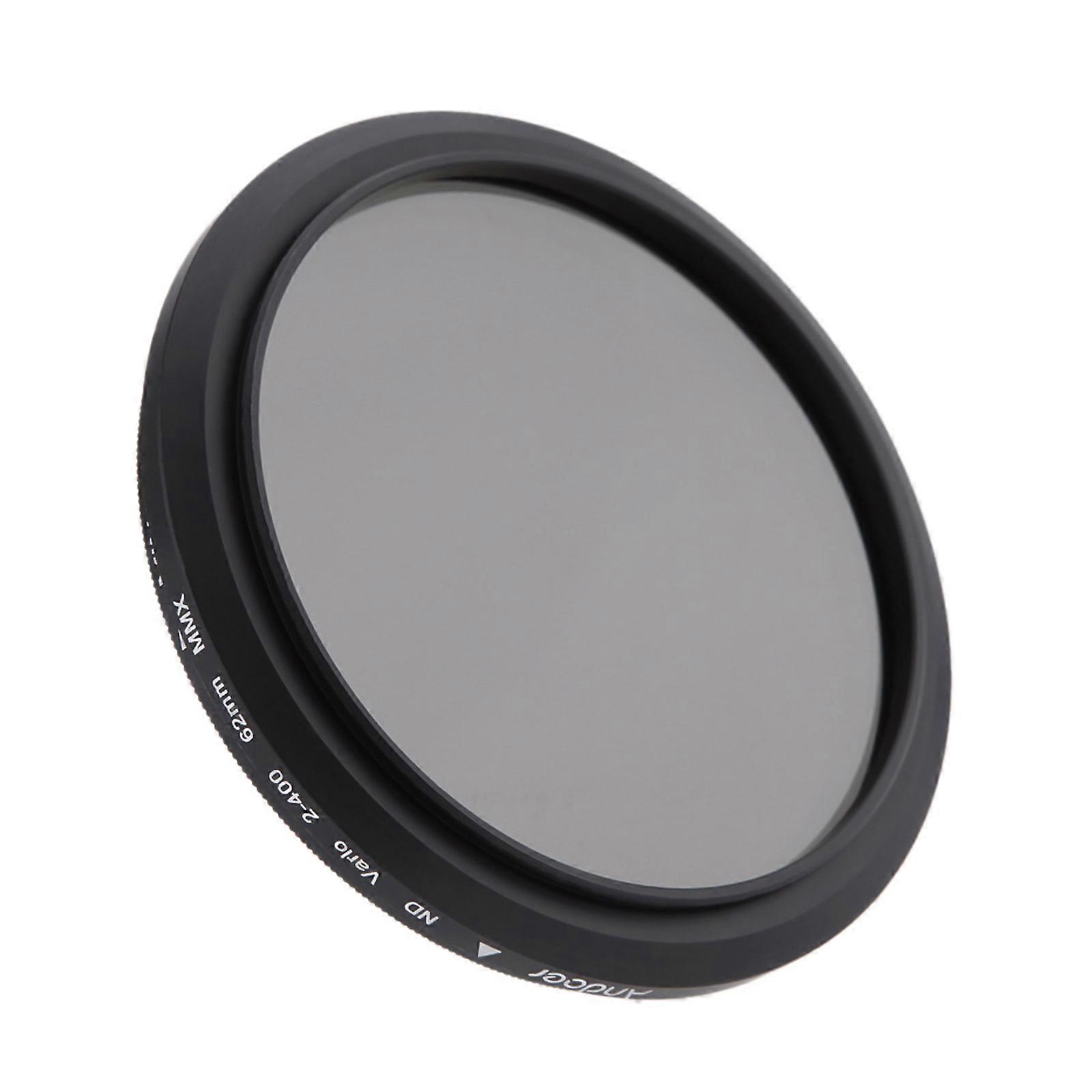 Andoer 62mm ND Fader Neutral Density Adjustable ND2 to ND400 Variable Filter for Canon Nikon DSLR Camera