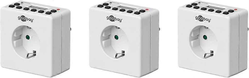 Goobay Digital Timer (3er-Pack) - Weiß