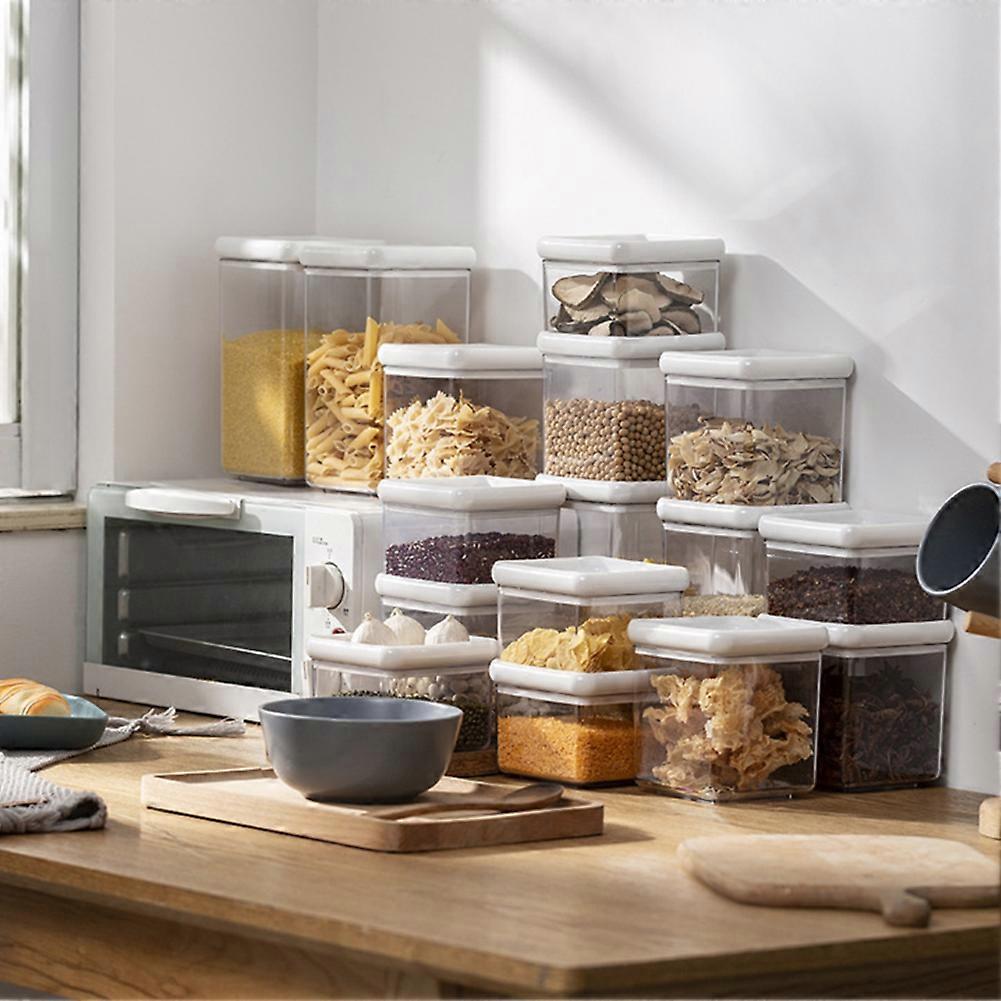 Vacuum Food Storage Container with Lid Transparent Dry Food Airtight Storage Box