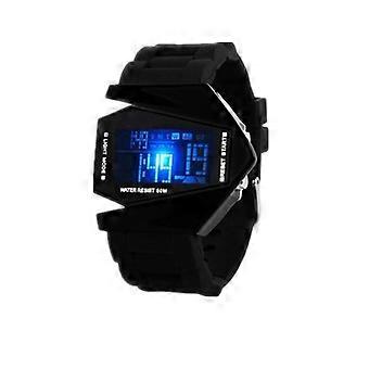 Reloj de avión digital multifuncional Unisex colorido llevó reloj de avión para mujeres y hombres