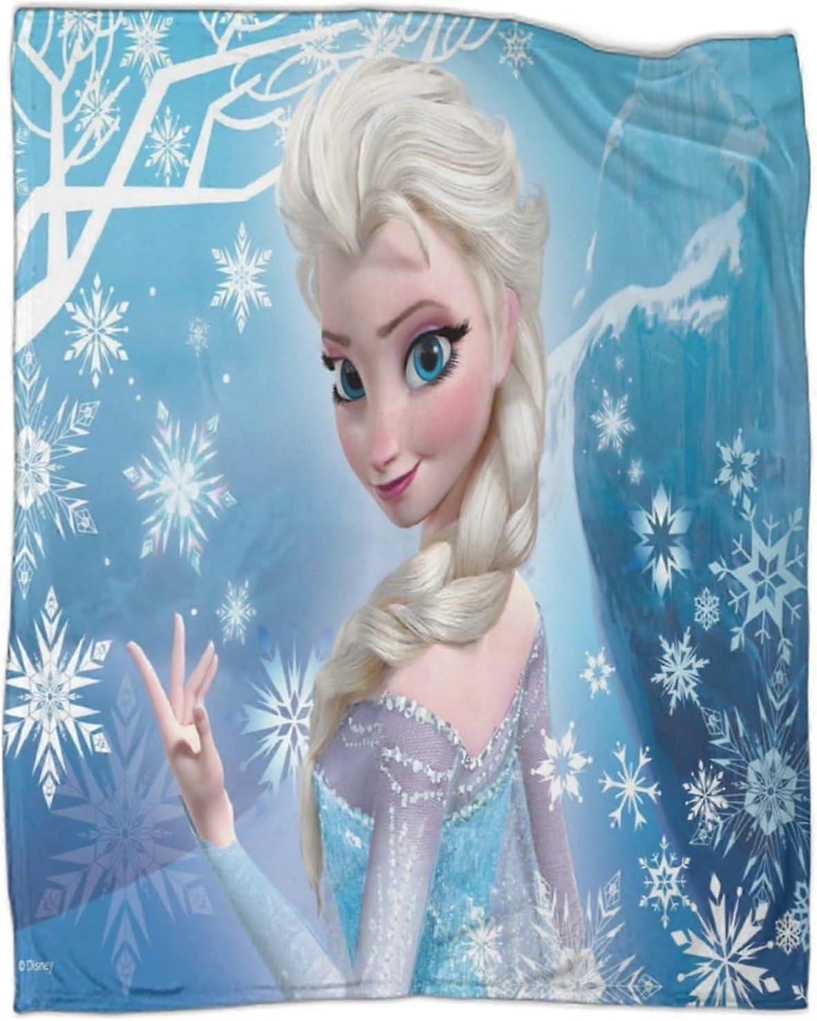 Frozen Blanket Animated Movies Cozy Air Conditioning Lightweight Blankets Traveling Camping Flannel Blanket Bed Blanket for Teen Boys Girls Adults-MYF