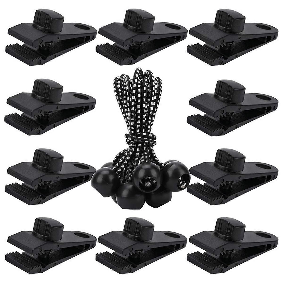 Tarp Clips Heavy Duty Lock Grip,20Pack Tarp Clamps,Shade Cloth Clips Fasteners,Pool Awning Cover Bu