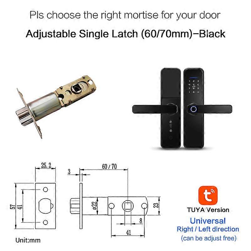 Tuya Smart Lock Waterproof Fingerprint Door Lock Electronic IC Card Password Smart Door Lock Wifi Remote Control Digital Lock