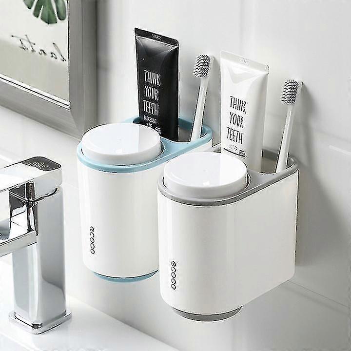 Bathroom Shelf Storage Box Blue Gray Goblet Shelf 2 Pieces =