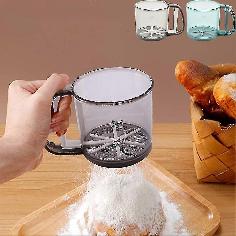 Plastic Flour Sifter Cup Baking Tools Hand-held Kitchen Supplies