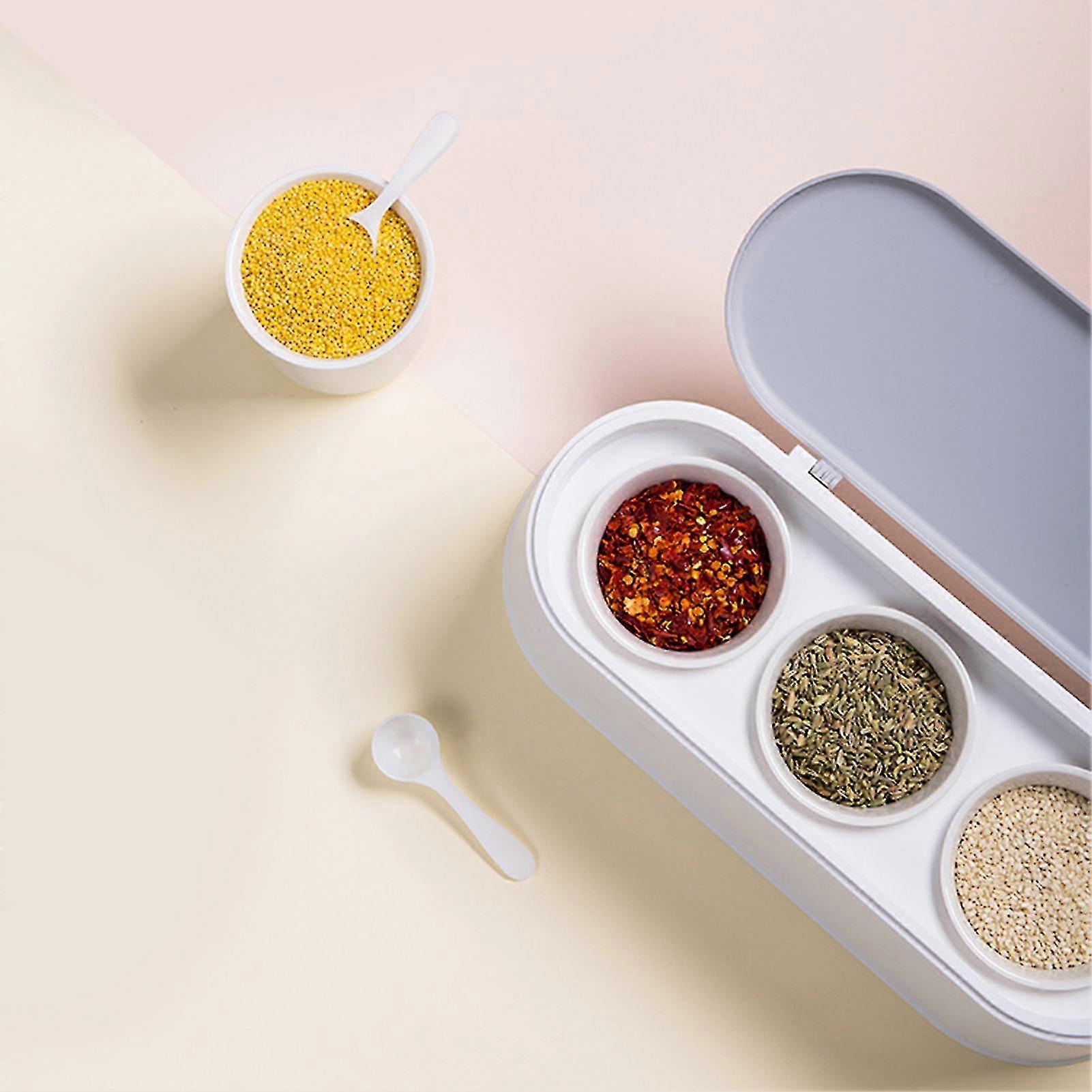 Spice Jars Household With Lid Colorful Condiment Pots Spice Jars For Family-