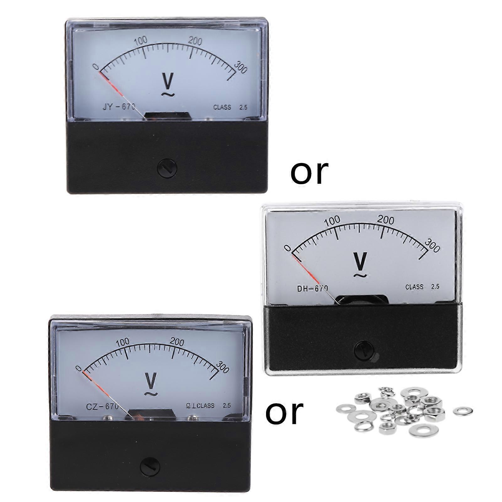 Pointer Type Voltage Gauge Volt Meter 2.5 Analog Panel Tester Meter AC 0-300V