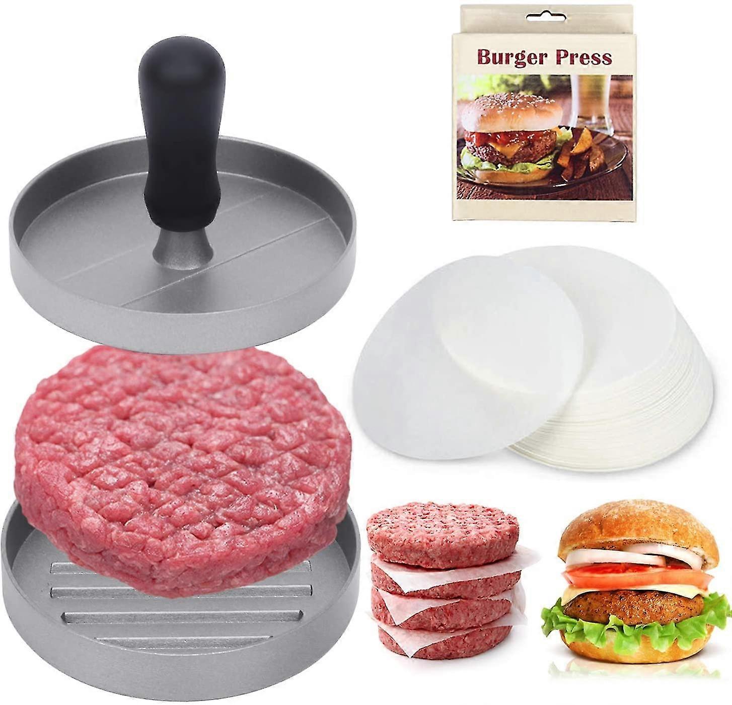 Hamburger Patty Maker Burger Press Stamper Aluminum Mould Cooking Helper Tools