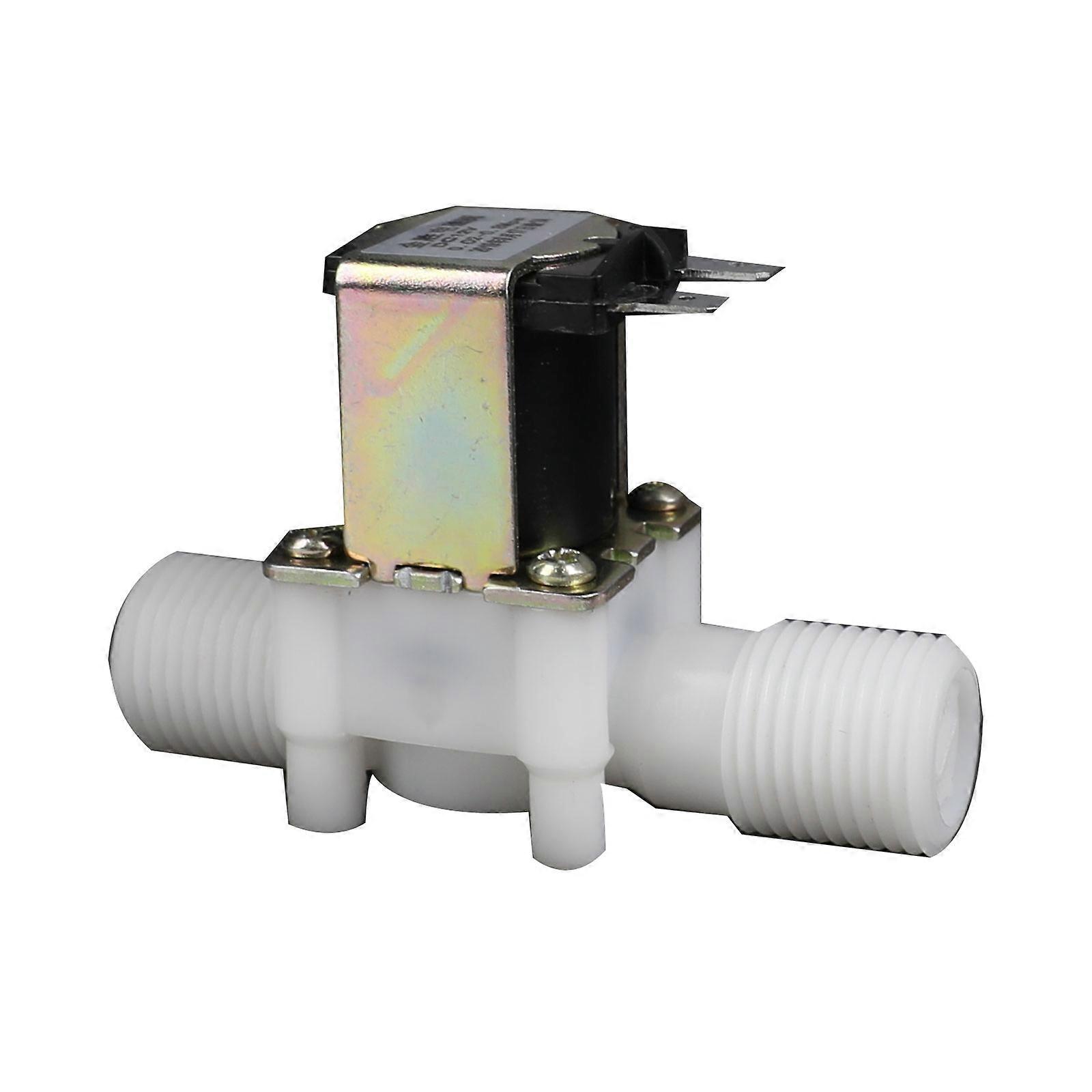 12/24V G1/2 Male Thread NC Solenoid for Valve 2-Port Water Inlet Flow Control Sw