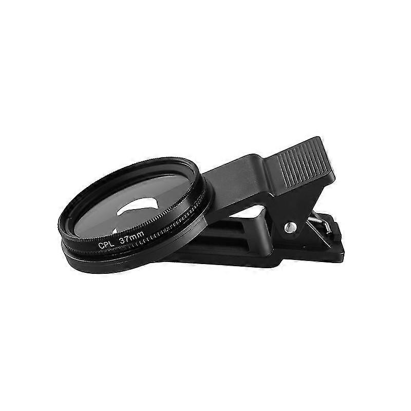 Ukcoco Cpl Phone Lens Ultra-thin Clip-on Camera Circular Polarizer Neutral Density Filter 37mm Lens Camera Lens (lid For Random Color)