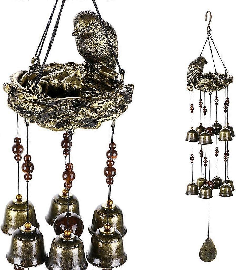 (nest) Wind Chimes Outdoor Decorative Wind Chimes Bell with Good Sound for Garden,Bedroom Wall Mounted