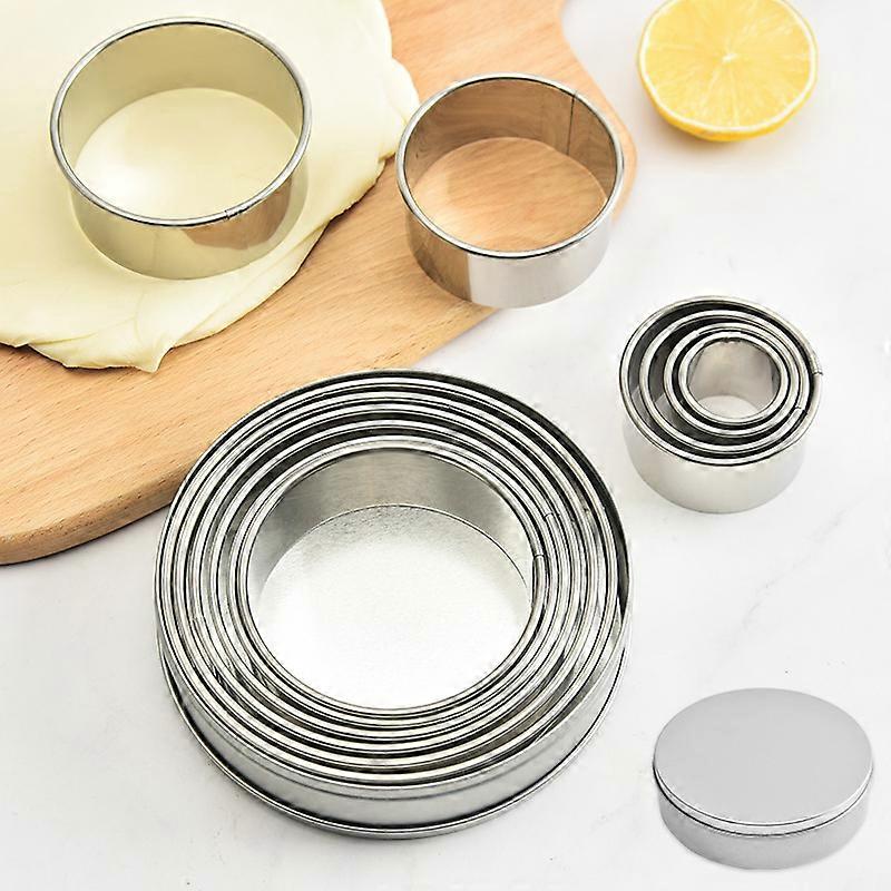 Stainless Steel Round Cookie Cutter Set,  Cm