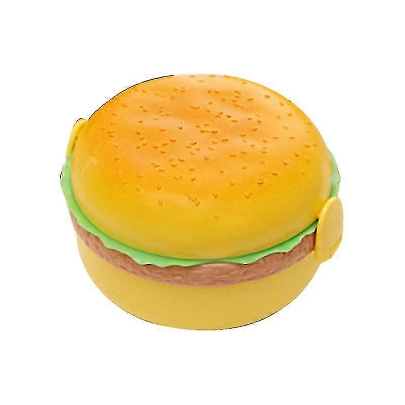 Hamburger Shape Lunch Box Double Layer Cute Burger Bento Box Lunchbox
