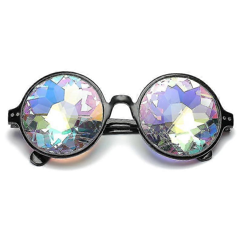 Psychedelic Festivals Kaleidoscope Rainbow Sunglass Rave Goggle Glasses Prism Diffraction