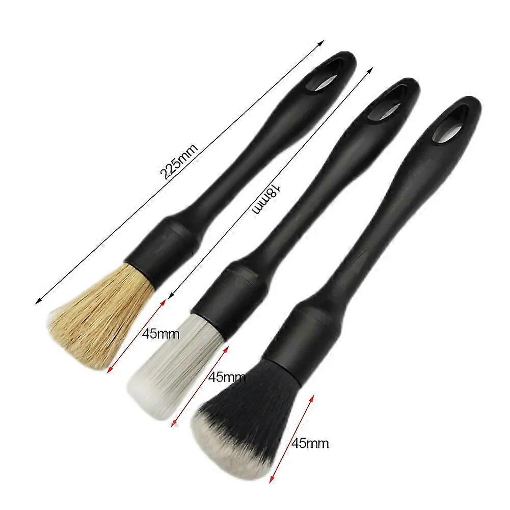 3PCS kefa na detaily do auta Super mäkká automatická kefa na detaily interiéru so syntetickými štetinami Príslušenstvo kefy Duster Car Dash