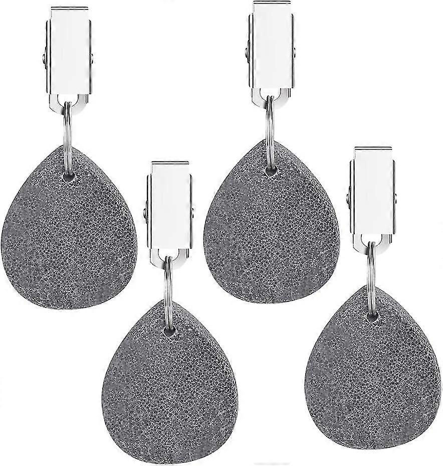 4 قطع أوزان مفرش المائدة مع مقاطع الصلب ، أوزان مفرش المائدة المصنوعة من الحجر الطبيعي ، لحزب الأسرة ، التخييم