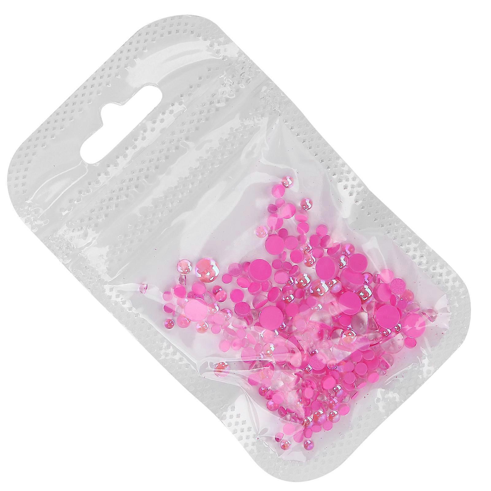 300Pcs Nail Making Decoration Mixed Size DIY Flat Back Half Hound Mixed Size Bead05