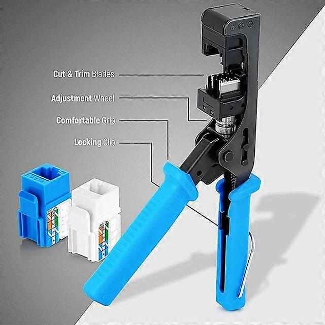 Network Rj45 Module Frame Wire Cutter Tool Termination For 4-pair Utp Jac