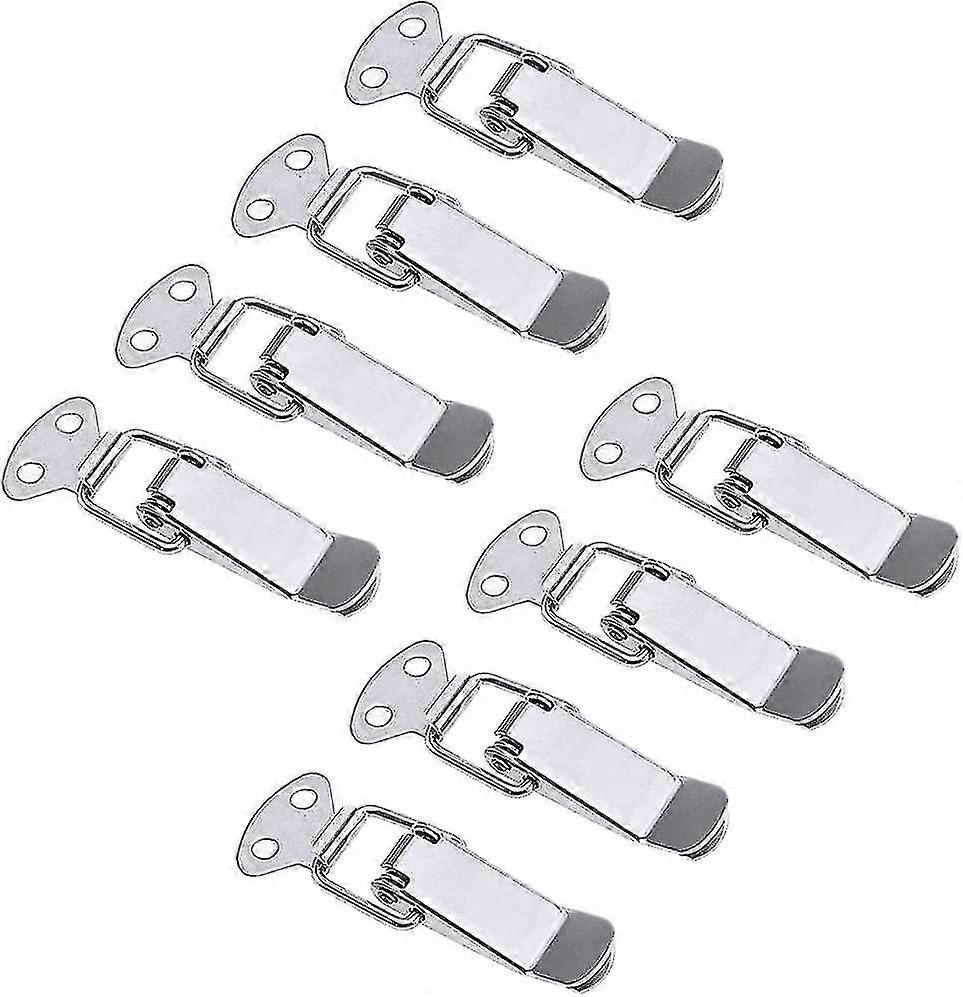 8pcs אבזם מתג נירוסטה, תפס קפיץ, נעילת ידית לערכה רפואית/כלי שידה/תיק טיסה/קופסה/מגירה/ארון