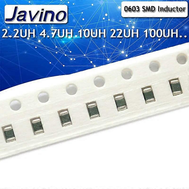 50PCS 0603 SMD empilement inducteur 47nh 100nh 1uh 2.2uh 4.7uh 10uh 22uh 100uh 10%
