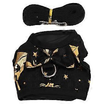 Rabbit Harness Leash Adjustable Soft Nylon Vest for Bunny Ferret Kitten Guinea Pig