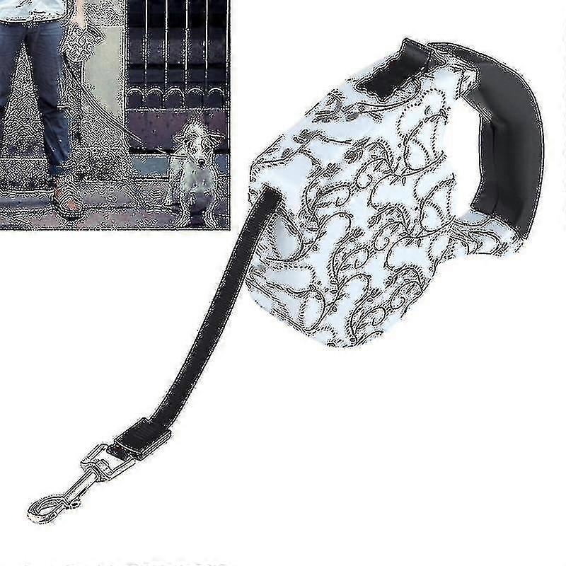 5m Creeper Pattern Flexible Retractable Dog / Cat Leash For Daily Walking