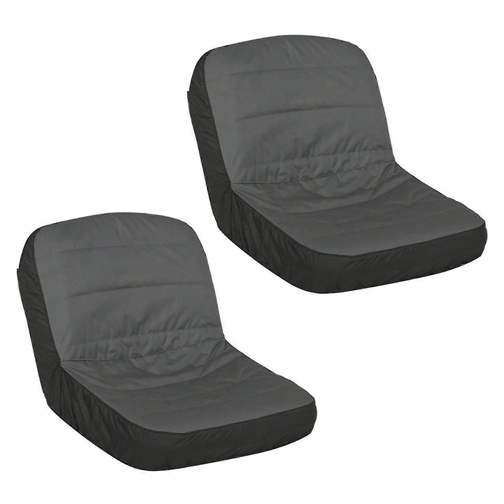 2x Universal Riding gressklipper Traktor setetrekk Polstret Comfort Pad Oppbevaringsveske Medium