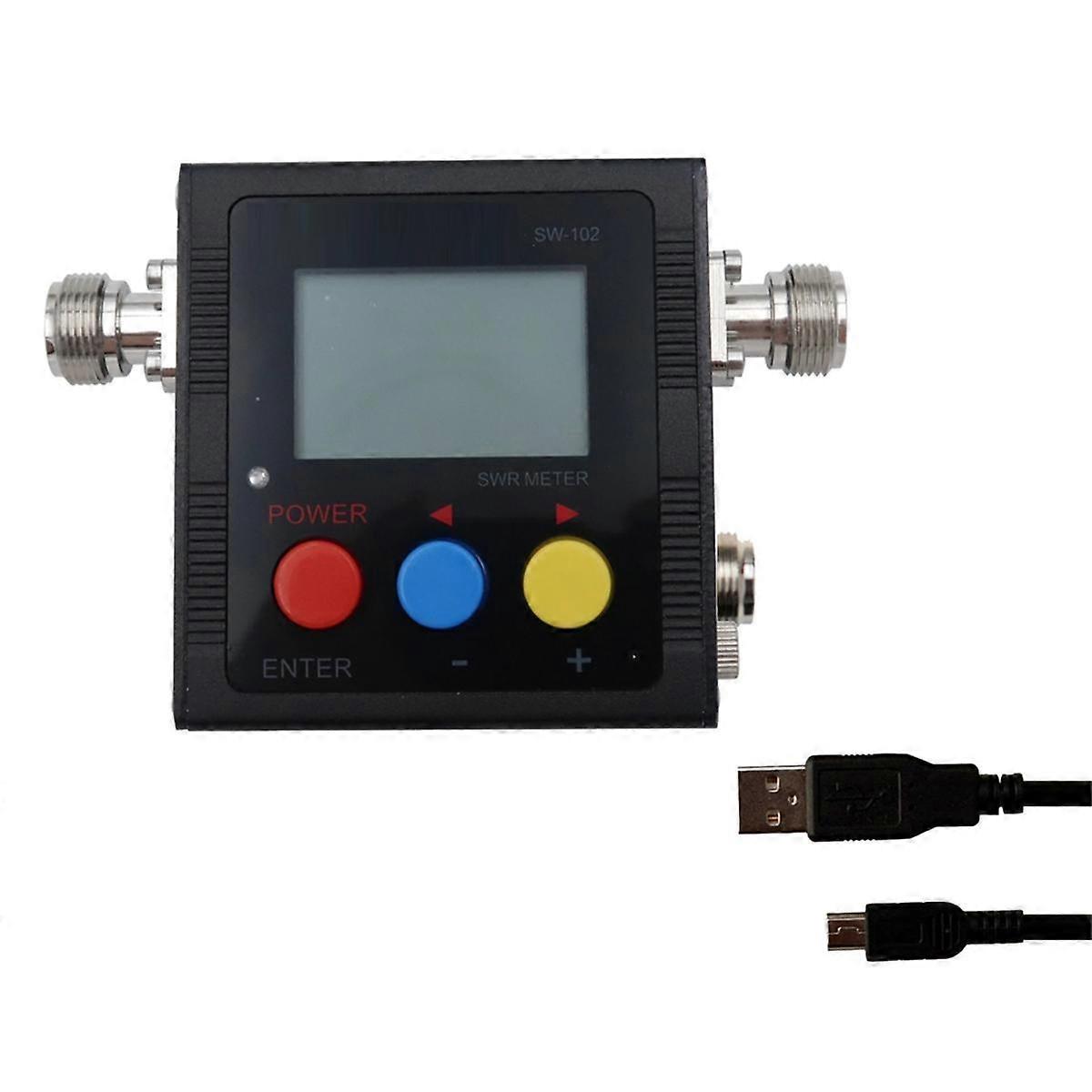 SW-102S Digital VHF/UHF 125-525Mhz SO239 Stecker Power und SWR Meter (SW102-S) EU Stecker