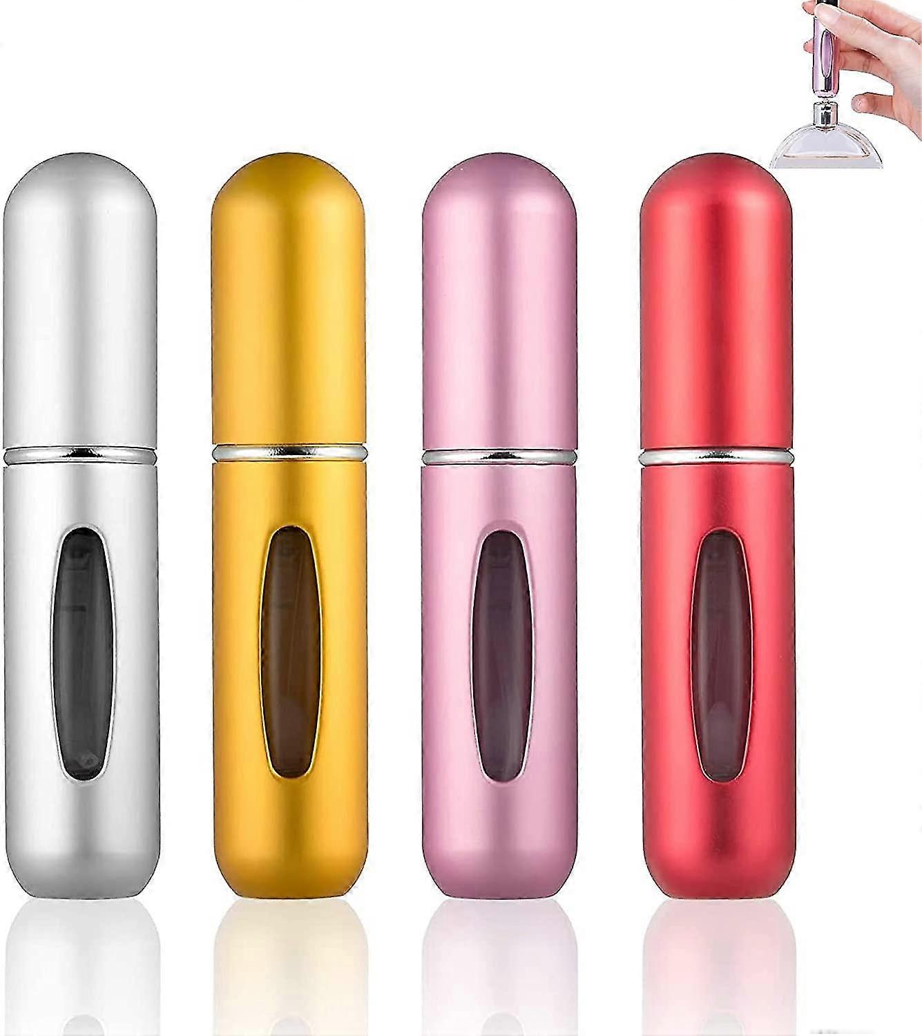 4 قطع 5ml عطر أتوميزر، إعادة تعبئة العطور أتوميزر، ميني المحمولة