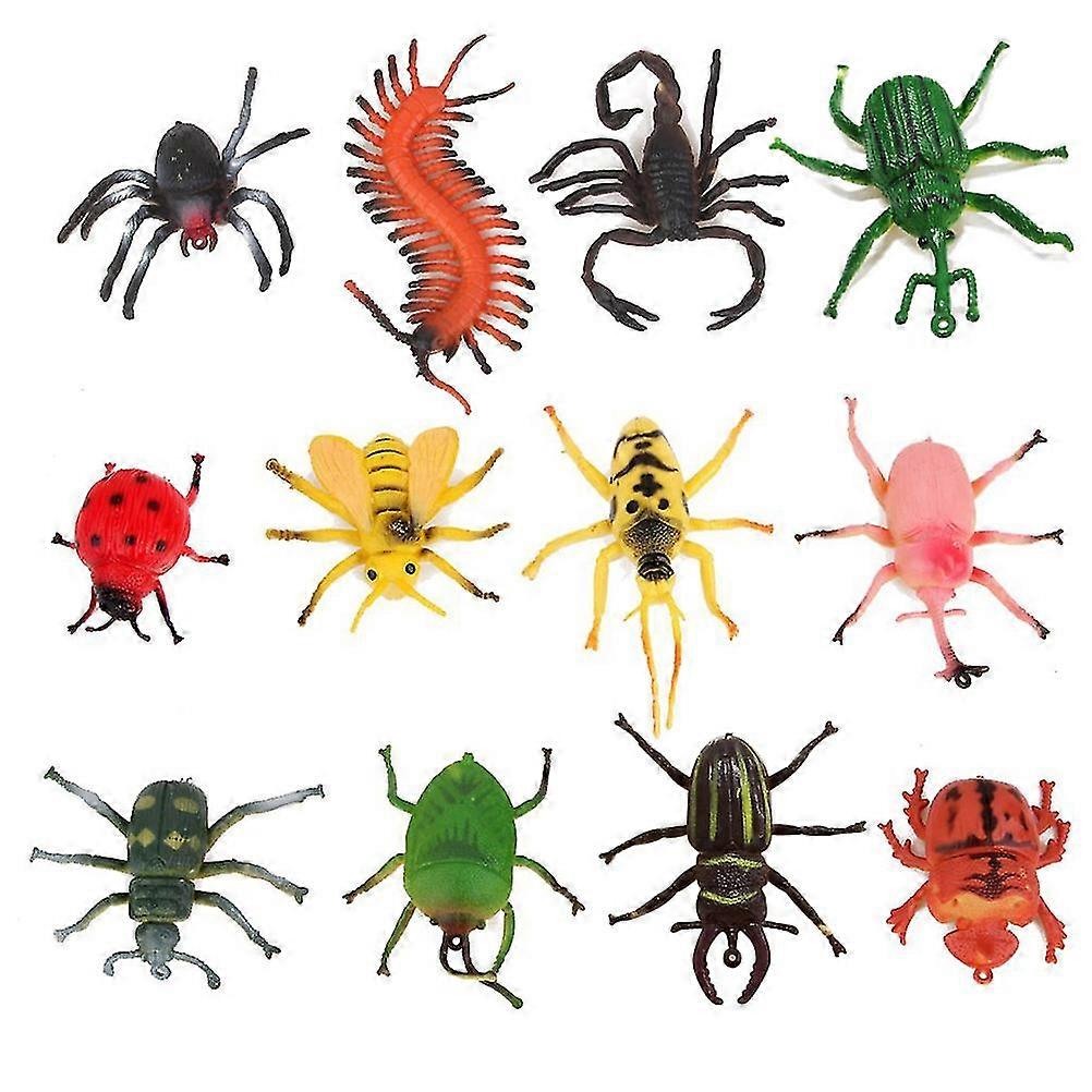 12 Pcs Childrens Toys Children Model Insect Toy Model Insect Teaching Model Insect Toys Simulation Insect Model Pretent Insects