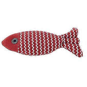 Fish Shape Cat Toy Simulation Boredom Relief Interactive Pet Catnip Fish Chewing Toy compatible Kitten Red