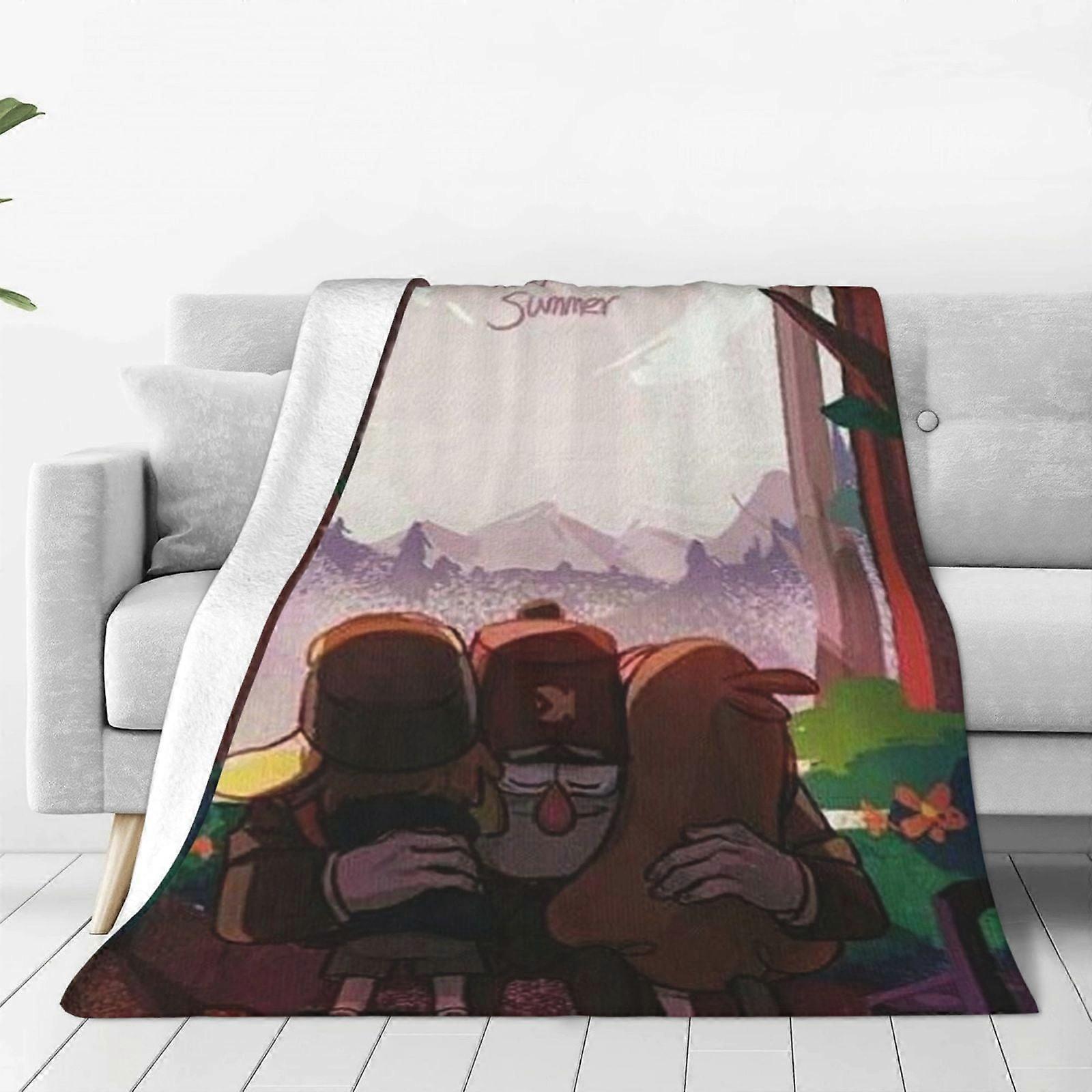 Gravity Falls Ultra-Soft Micro Fleece Blanket Super Soft Throw Blanket Premium Silky Flannel Lightweight Bed Blanket All-KDE25531