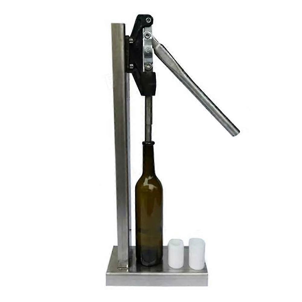 Manual Bottle Corking Machine Home Brew Wine Bottle Cap Pressing Machine 2 Pom Heads Zekai