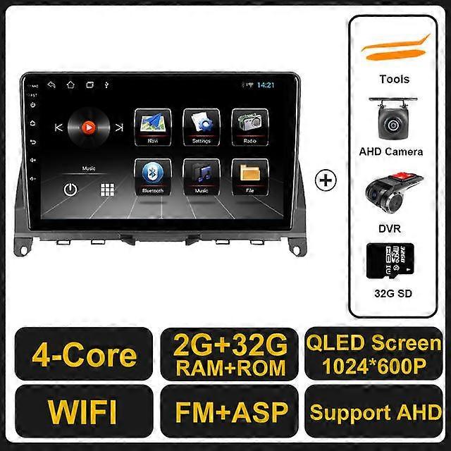 Android 11 pre Mercedes Benz C Class 3 W204 S204 2006 - 2011 Autorádio Stereo multimediálna navigácia GPS video prehrávač Carplay DSP