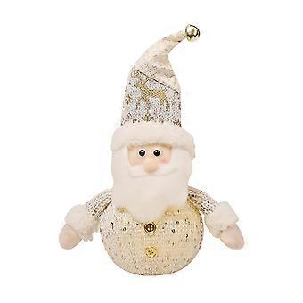Boneca de malha luminosa branca levou brilhantes brinquedos infantis para meninas presentes de Natal