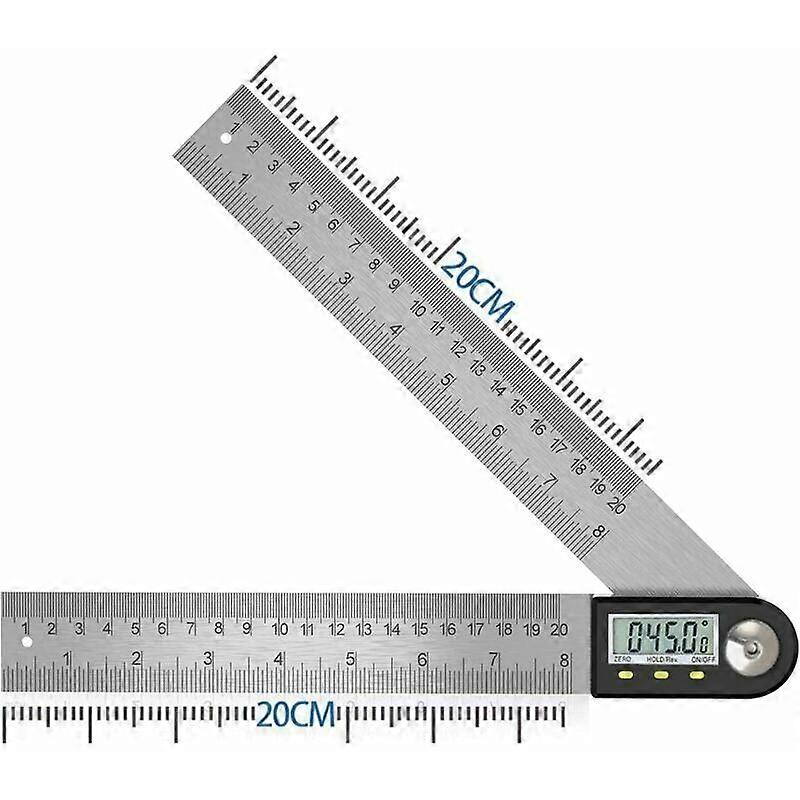 Digital Angle Finder 0-360 Digital Inclinometer Stainless Steel Angle Protractor Ruler with LCD Display for Woodworking Construction Repair