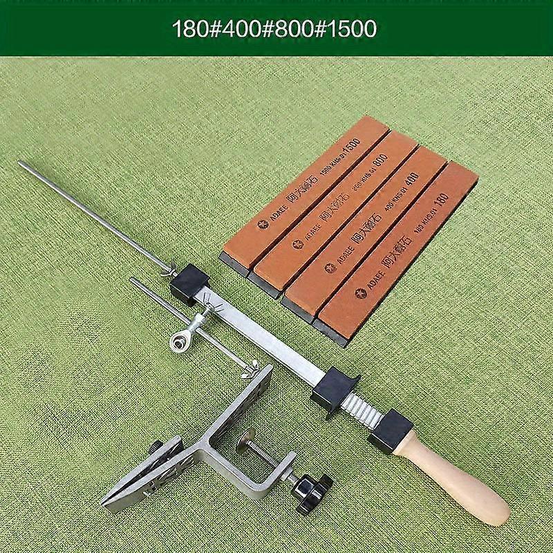 Precision Diamond Knife Sharpener System - Fixed Angle Design with Honing Stone Kit - Durable & Quick-Action Sharpening for Effortless Edge Restoratio