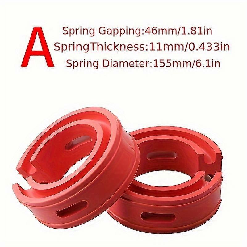 Car Accessories 2pcs Red Color Car Shock Damping Rubber Spring Bumper Power Auto Buffers A/B/C/D/E Automobile Suspension Buffers