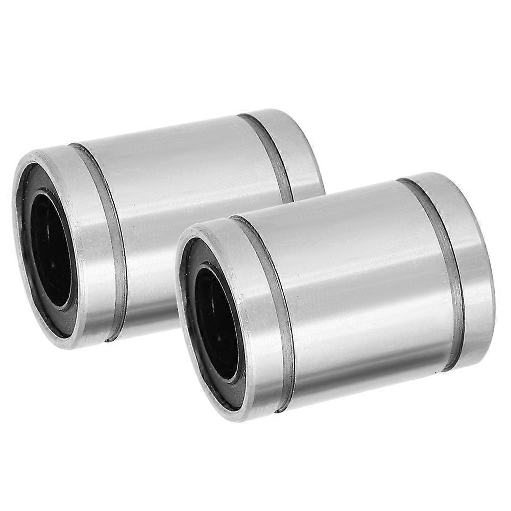 Linear Motion Bearings 2Pcs Flange Extended Low Noise Fast Rotating Speed LM16UU