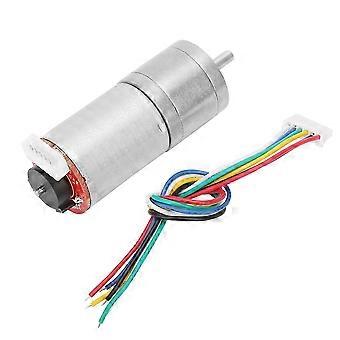DC 24V Encoder Gear Motor Speed Reduction Motor (130RPM) for Robot RC Car Engine Toy