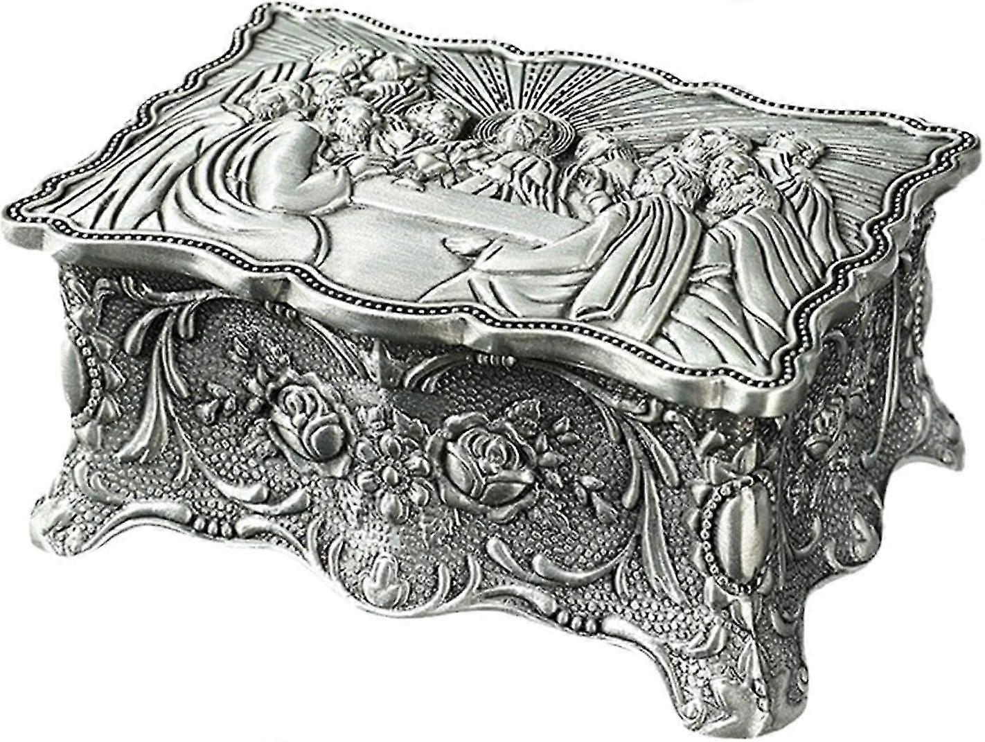 Luxury Jewelry Organizer Treasure Chest Box - 9.2cmx6.5cmx4cm