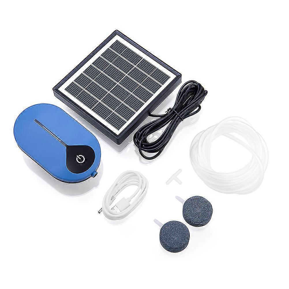 USB Solar Air Pump Kit for Fish Tank Oxygenation - Portable and Efficient