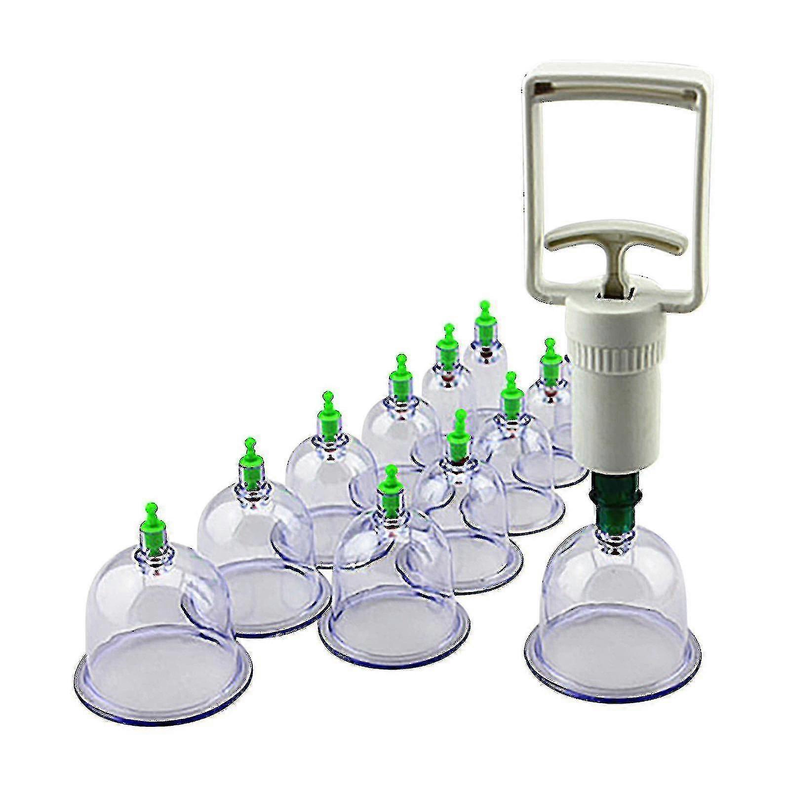 Cupping Set Professional Chinese Acupoint Cupping Massage Set 12 Cups