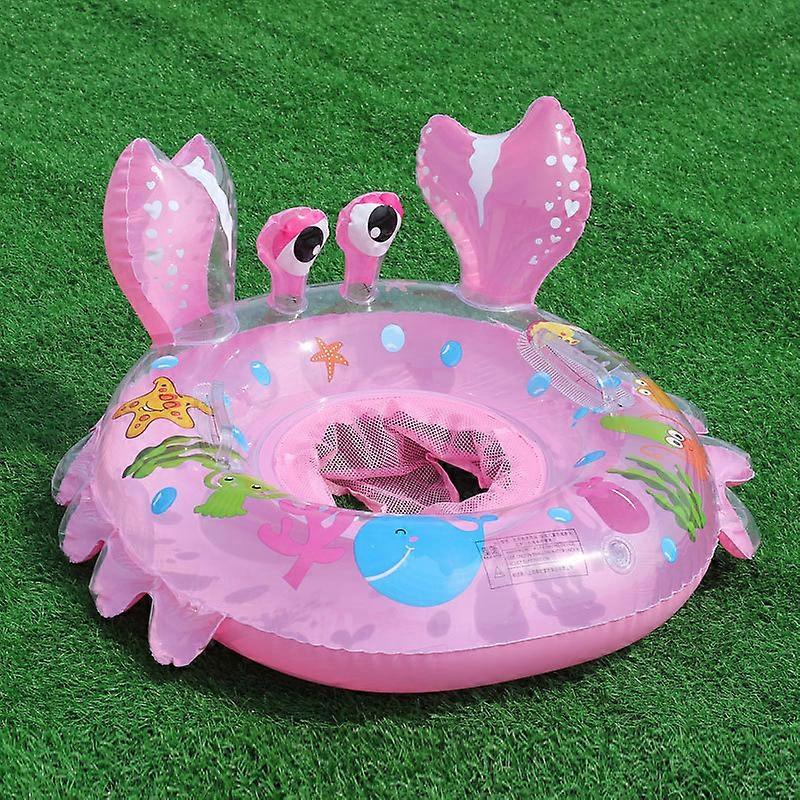 Baby Pool Float, Pool Floats with Safty Seat for Kids Toddlers Age 0-5 Under 110lbs, Infant Pool Swim Ring, Inflatable Floatie Raft with Handle Safety